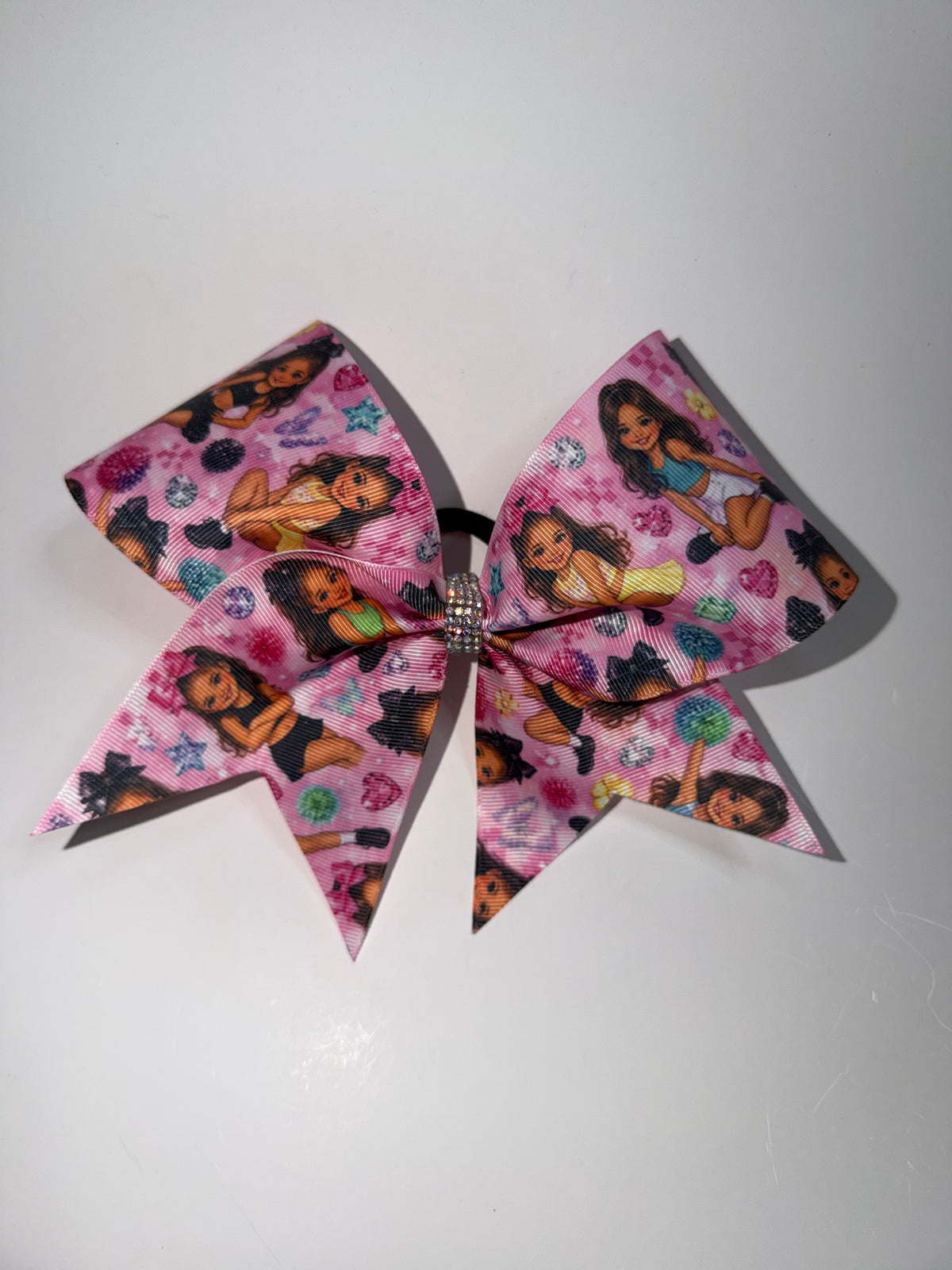 mini-me custom character bow on grosgrain