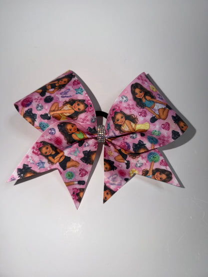 mini-me custom character bow on grosgrain