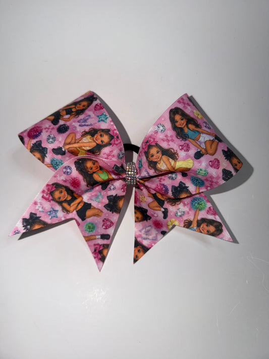 mini-me custom character bow on grosgrain