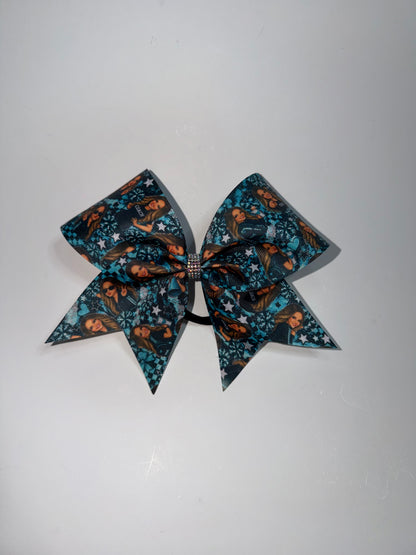 mini-me custom character bow on grosgrain